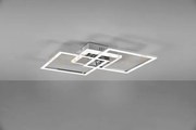 Venida plafoniera led 25w 3000lm, 4000k doppio quadrato cromato con...