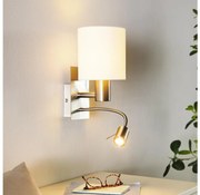 Eglo 96477 - Lampada LED flessibile PASTERI 1xE27/40W+LED/3,8W bianco