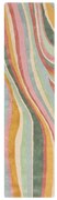 Passatoia in lana tessuta a mano 60x230 cm Abstract Flow - Flair Rugs