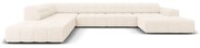 Divano angolare crema (angolo sinistro/"U") Chicago - Cosmopolitan Design