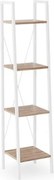 Scaffale Narvik REG1 in bianco - L34 x L32 x H148 cm