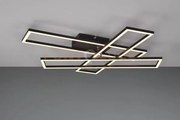 Corso plafoniera led 36w 4600lm, 2700 - 6000k 3 rettangoli metallo ...