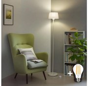 Brilagi - Lampada da terra LED CERIA 1xE27/40W/230V Ø 30 cm bianca