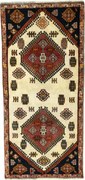 Shiraz Tappeto persiano 80x180 Beige (Iran) Annodato A Mano