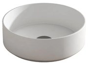 Lavabo da appoggio Colors tondo in ceramica L 37 x P 37 x H 12 cm bianco