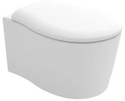 Vaso WC sospeso OLYMPIA CERAMICA soft, sedile incluso P 55 x L 36 cm bianco