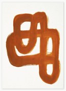 Poster Orange Brush