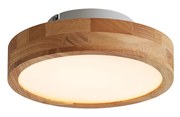 Plafoniera scandinava in legno 30 cm con LED dimmerabile - Pecker
