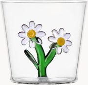 Bicchiere fatto a mano in vetro borosilicato Botanica