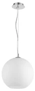 Lampada a sospensione D30 cm - vetro soffiato BOLA Bianco