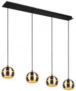 Trio - Lampadario a sospensione con filo FLETCHER 4xE14/40W/230V ottone