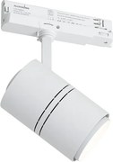 Faretto moderno bianco per binario trifase con LED - 3-Phase Ruler
