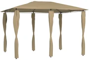 Gazebo Con Montanti Rivestiti 3x4x2,6 M Talpa 160 G/m² /