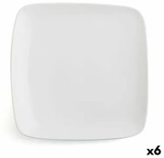 Piatto da pranzo Ariane Vital Square Quadrato Bianco Ceramica 30 x 22 cm (6 Unità)