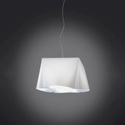 Sospensione Moderna 1 Luce Wanda In Polilux Bianco D25 Made In Italy