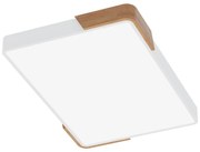 Plafoniera LED Rettangolare 30W CCT, 60x40cm, Legno/Bianco - OSRAM LED Colore Bianco Variabile CCT