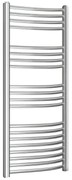 Termoarredo bagno scaldasalviette 55x120 cromo curvo interasse 50 cm
