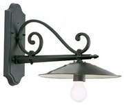 Applique Esterno Contemporanea Antique Alluminio E Porcellana Grigio 1 Luce E27