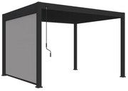 Tenda laterale motorizzata 3M per pergole Ombréa S2 - Antracite