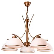 Lampadario a sospensione con catena PATRYCJA 5xE27/60W/230V