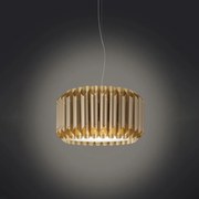 Sospensione Moderna 1 Luce Louise In Polilux Oro D50 Made In Italy