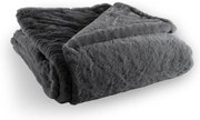 Coperta grigia in pelliccia finta 150x200 cm Ruby – Tiseco Home Studio
