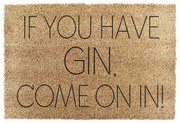 Zerbino in cocco 40x60 cm If You Have Gin - Artsy Doormats