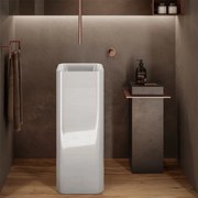 Lavabo freestanding squadrato Petit bianco in ceramica