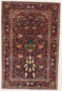 Kashan Tappeto 140x210 (Iran) Annodato A Mano