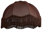 Paralume in tessuto marrone con interno bianco 45/15/21.5 - Heritage