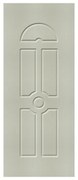 Pannello per porta d'ingresso P087 pellicolato pvc grigio L 92  x H 210.5 cm, Sp 6 mm apertura reversibile
