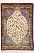 Ghom Tappeto 110 x 80 (Iran) Annodato A Mano