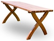 Tavolo da pranzo da giardino in legno di pino 160x70 cm Strong - Rojaplast
