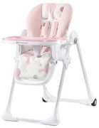 KINDERKRAFT - Sedia da pranzo per bambini YUMMY rosa/bianco