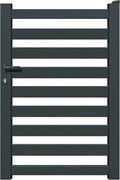Cancelletto GARDENGATE Antas grigio in alluminio antracite H 150.6 x L 100 cm