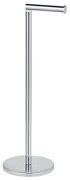 WENKO 19637100 - Portarotolo per carta igienica 21x55 cm in acciaio inox/argento