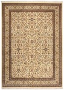 Hereke Tappeto 350 x 250 Beige (Indian) Annodato A Mano