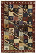Gabbeh Tappeto 160x110 (Iran) Annodato A Mano