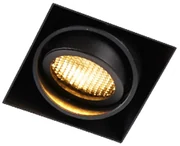 Set di 6 faretti da incasso neri regolabili senza cornice - Oneon Honey
