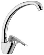 Rubinetto lavello a canna alta in ottone cromo di Rubinetterie Mariani Linea Surf