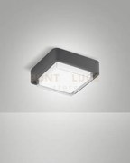 Diuk plafoniera grigio scuro per esterno a led 12w 3000k 1620lm