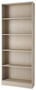 Libreria Ufficio Modulare 4 Ripiani 79x27x203 Effetto Legno Working