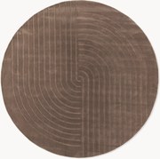 Tappeto rotondo in lana fatto a mano Mason