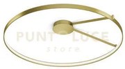Anello lampada da soffitto oro spazzolato diam.109cm 2700k 3832lm 65w
