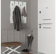 Appendiabiti da parete ANITA 80x64,7 cm bianco