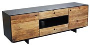 PINUS BLACK - porta tv in pino riciclato