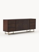 Credenza XL in legno di mango con motivo spina di pesce Luca