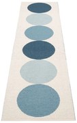Passatoia da interno/esterno blu/color crema 70x280 cm Otto Sky – Pappelina