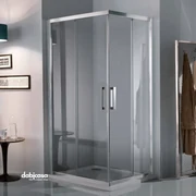 Box Doccia "Light 200" Angolare Scorrevole 70X70 Cm Cristallo Trasparente 5,5 mm