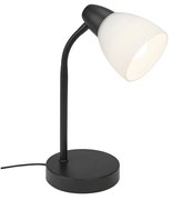 Lampada Da Tavolo Nordico Masani Metallo Nero 1 Luce E14